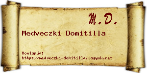 Medveczki Domitilla névjegykártya